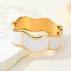 Bracciale Irregolare in Lega di Zinco Bangle Smaltato Esagerato Regolabile Stile Americano Impermeabile Gioiello da Polso da Donna Festa