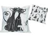 Decorative Pillow Cover Cats In Paris White Cat World Gift