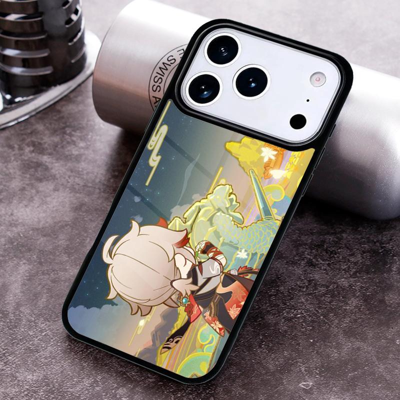 Genshin Impact Kaedehara Kazuha Handyhülle für iPhone 17 16 15 Pro Max Air 14 13 12 11 Plus Stoßfeste Hülle
