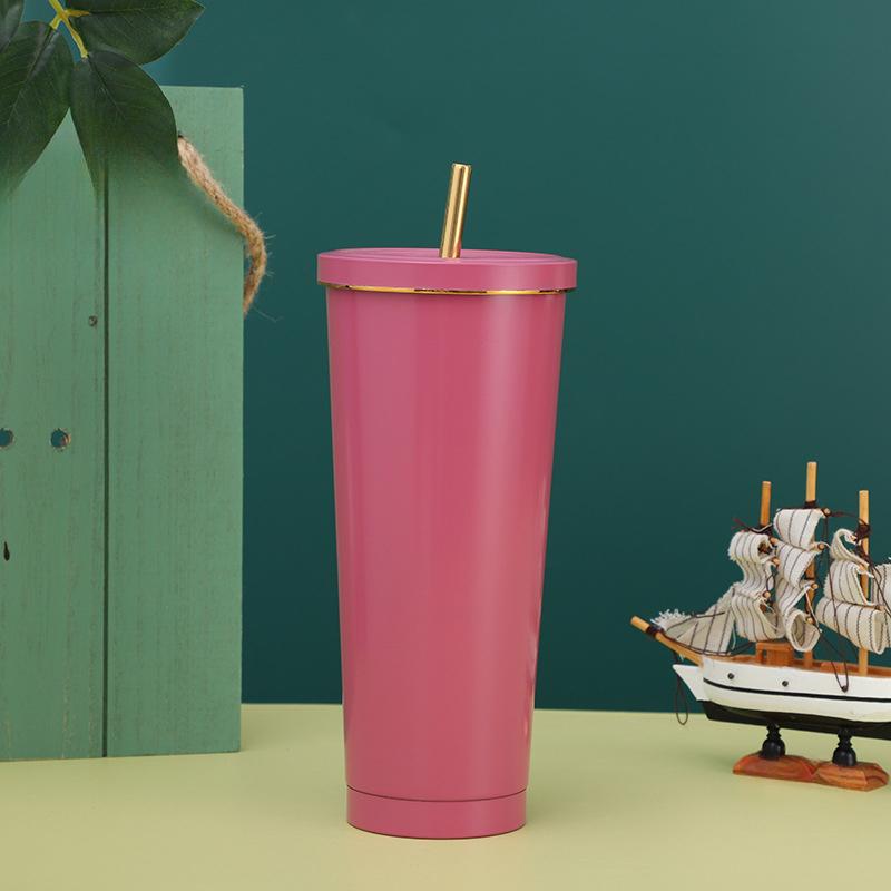 

Вакуумная присоска из нержавеющей стали. Простая кофейная чашка большой емкости. Модная офисная кружка. 500-750ml