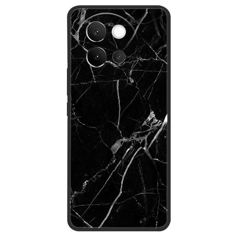 For Vivo V40 Lite 5G Case Marble Soft Matte Silicone Back Cover For Vivo V40 Lite V40Lite Full Coverage Phone Shell 6.78" Coque