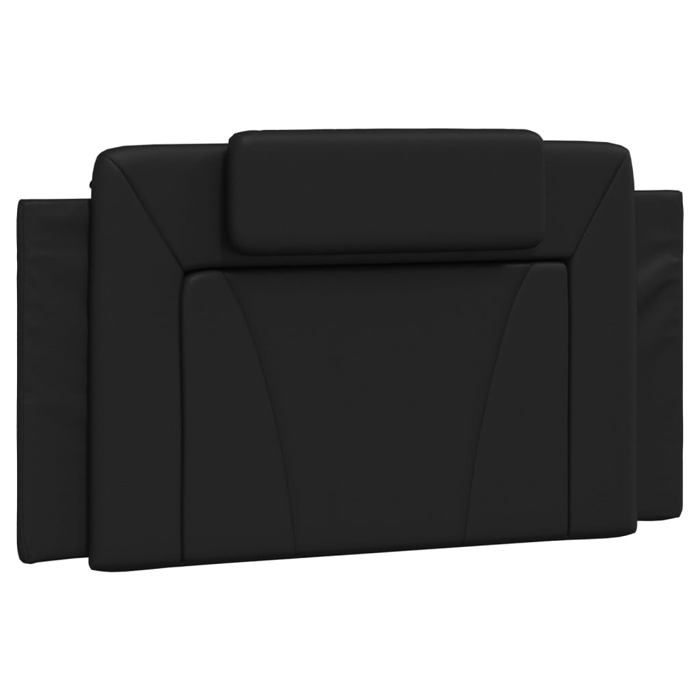 VidaXL Coussin de Tête de Lit, Oreiller de Lecture avec Fermeture à Glissière, Coussin de Lecture pour Lit Chambre, Noir 100 374774