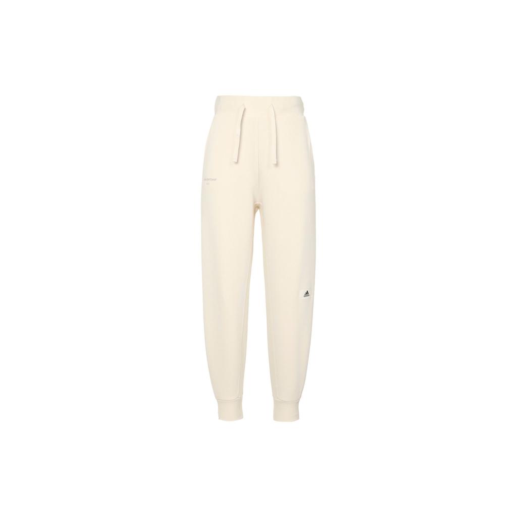 Adidas Lounge 7/8 Joggers with Knit Cuffs Women Bottoms Wonder-White IP7054