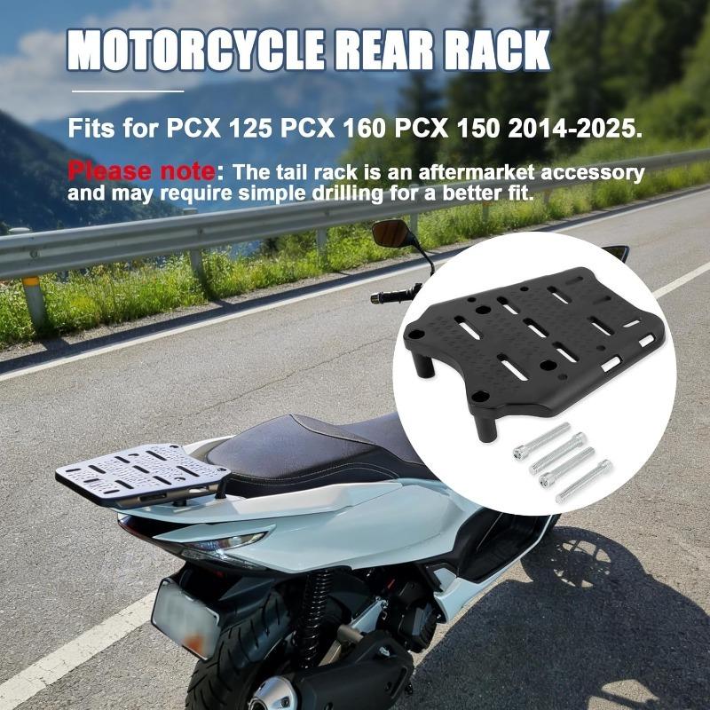 Motorcycle Rear Luggage Rack Rear Tail Storage Rack Top Case Storage Tray Rack Compatible for PCX 125 PCX 160 PCX 150 2014-2025
