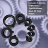 9PCS Depth Stop Drill Bit Collar Set Positioner Ring and Hex Wrench Tighten The Stopper Set Screws Woodworking Tool