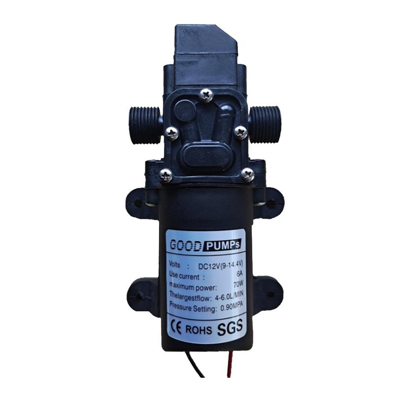 

DC 12V 70W Сільськогосподарський Електричний Водяний Насос Чорний Мікро Насос Високого Тиску Діафрагмовий Багатоцільовий Водяний Насос 12V 70W-B