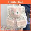 Kitty Linabell Cartoon Animal Plush Floral Backpack For Girls Daily Use