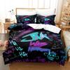 Anime Arcane Bedding Set JinX 3D Printed Duvet Cover Set With 1-2 Pillowcases Twin King Size Game Arcane For Kids Adult Bedroom