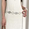 Cintura Floreale Bohemienne da Donna con Stile Etnico Vintage Accessorio in Pelle PU