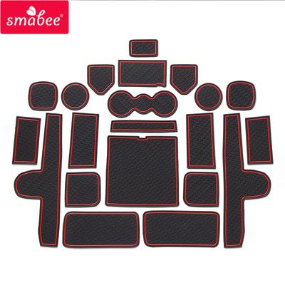 Smabee Anti-Slip Gate Slot Cup Mat for Kia Sorento 2020 2021 Cup Holder Door Groove Non-slip Pad Accessories Rubber Coaster