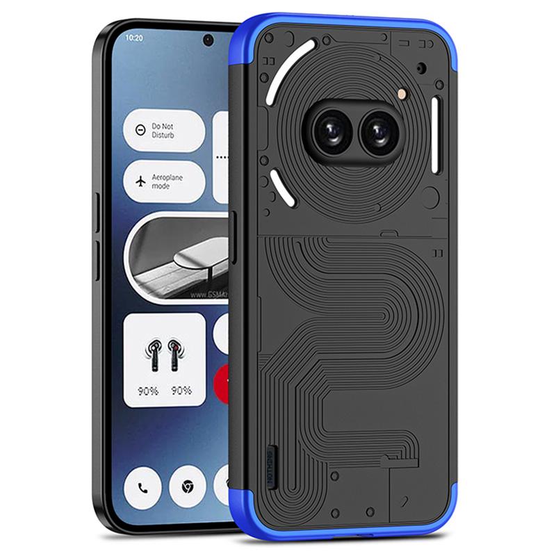 

GKK For Nothing Phone (2a) Plus/(2a) Case Hard PC Pattern Printing Smooth Touch Phone Back Cover Blue