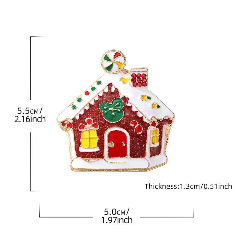 Christmas Themed Brooch Sparkly Rhinestone Cute Designs For Holiday Wear Christmas Party Gifts Fashion Jewelry