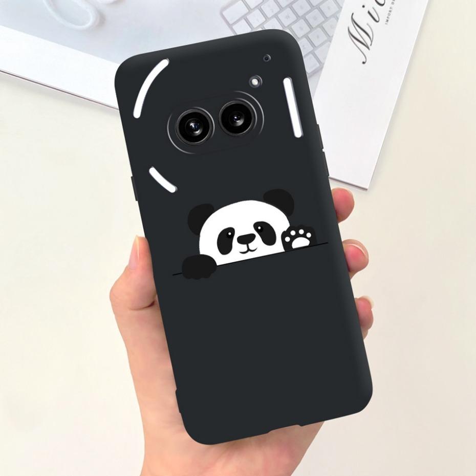 Für Nichts Telefon (2a) (2) Schwarze Silikon-Schutzhülle Für Nothing Phone2 Phone 2a Niedliche Cartoon-Weichschalen