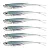 6Pcs Soft Lures Floating Baits Artificial Swimbaits Fork Tail Swimbaits Lures Soft Artificial Baits Fishing Lures
