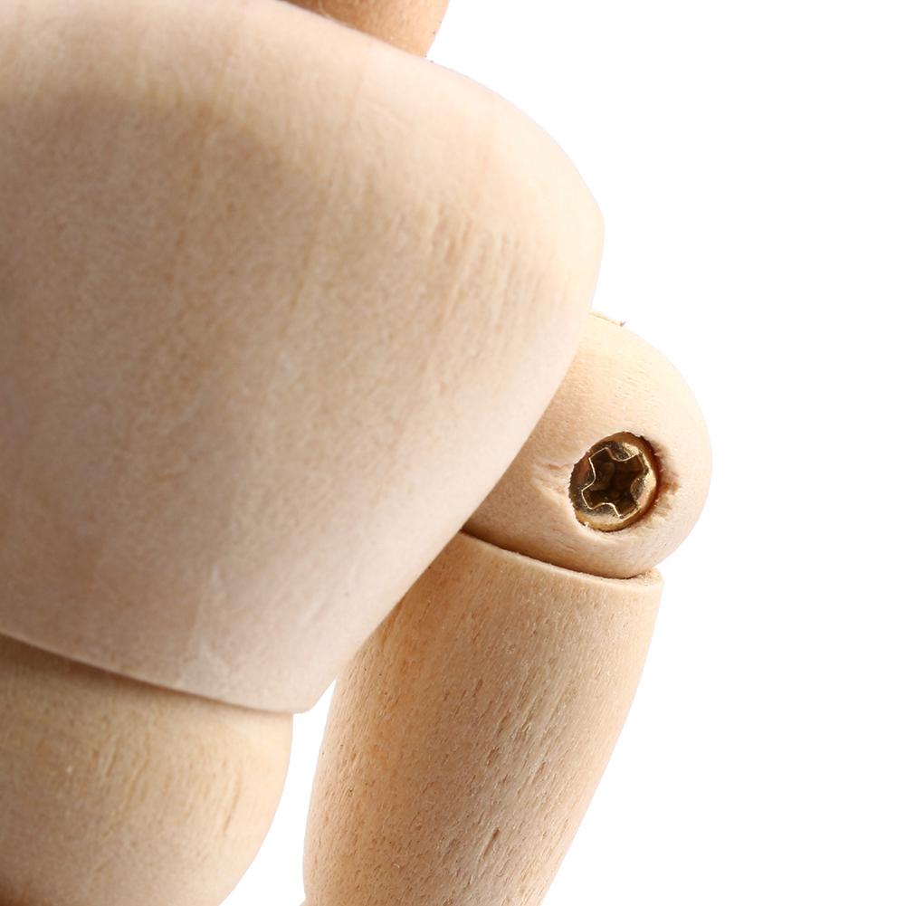 Art Class Wooden Figure Male Manikin Mannequin Wood Movable Model Display Crafts 5.5inch