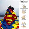 1pc Superman, Logo Blanket Polyester Fiber, All Season Comfort for Sofa, Bed, Office, Car, Camping Ideal Home Decor & Gift, Office Comfort