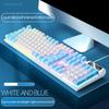 Tastiera da gioco a 104 tasti Tastiera cablata Colore corrispondente Retroilluminato Sensazione meccanica Computer Periferiche e-sport per laptop desktop