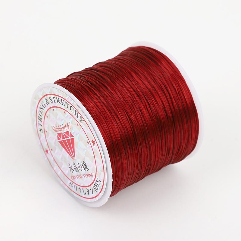 50M Pružná Elastická Korálková Nit Šňůra Struna pro DIY Výrobu Náramků a Šperků