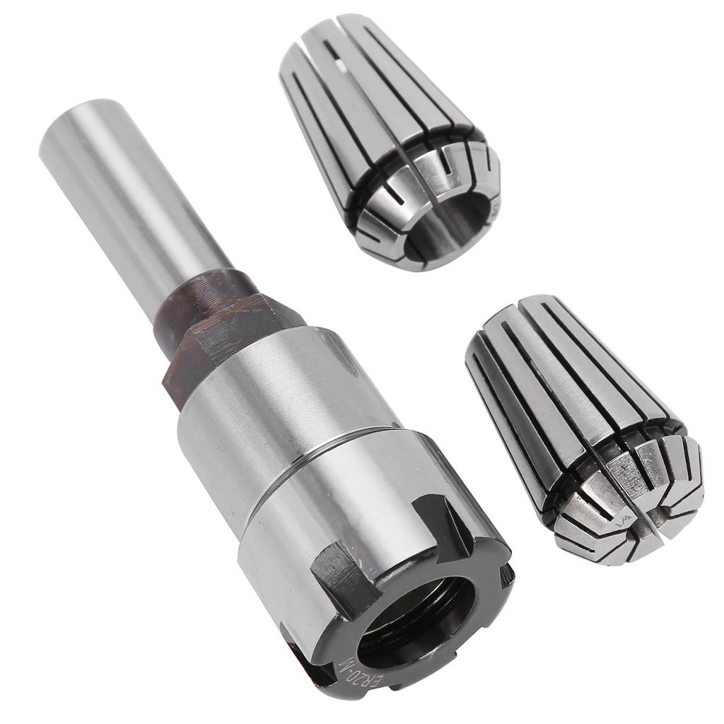3Pcs Collet Chuck Milling Cutter (6.5mm+13mm) + Extension Rod 12 Shank CNC Lathe Tool
