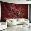 Arizona Cardinals Logo Wall Tapestry Aesthetic Wall Hanging Printed Fabric Blanket Decorative Tapestries for Bedroom Living Room Home Decor