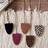 PU Leather Magnetic Sunglasses Clip Handbag Pendant - High-End Dopamine Style Women's Outdoor Accessory