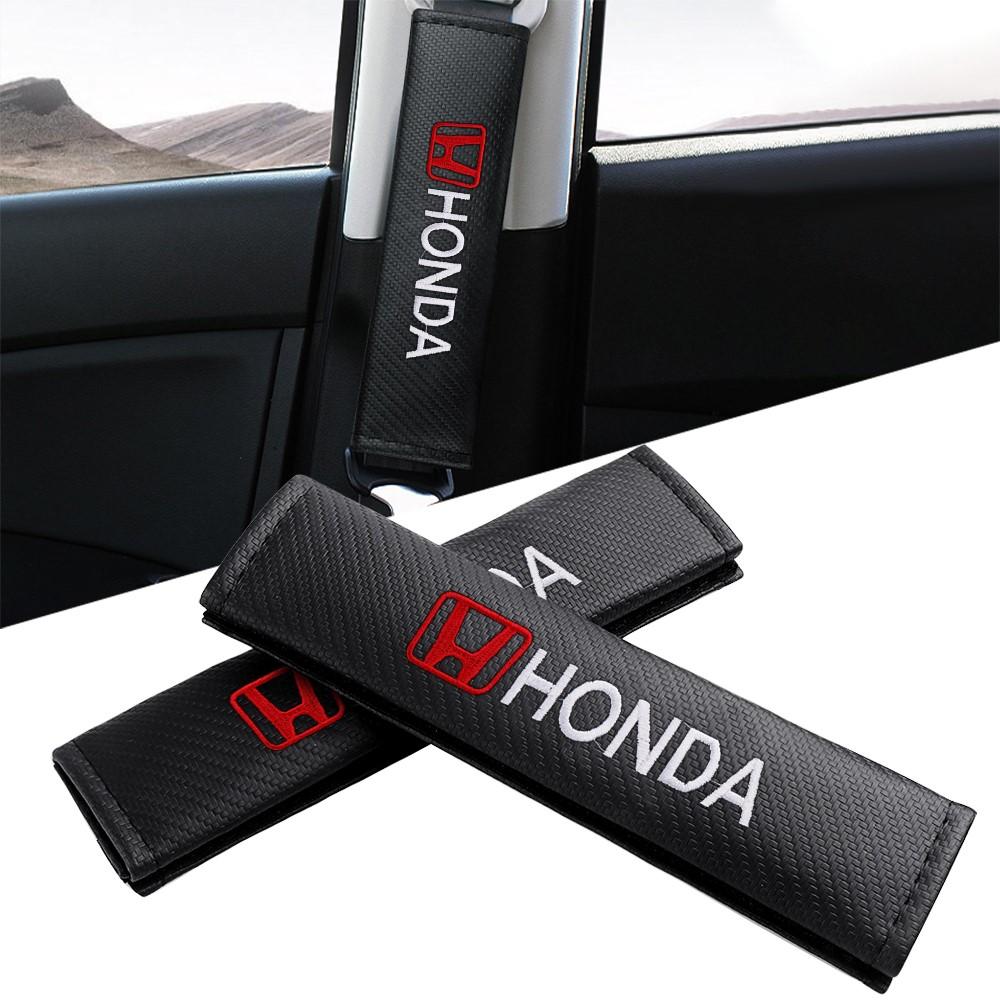 Car Seat Belt Carbon Fiber Safety Belt Shoulder Cover Breathable Protection For Honda Mugen Accord Civic Vezel CRV Jazz City HRV HF6