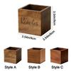 Remote Container Wood Remote Control Holder Simple Vintage Style Pen Holder Decorative Desktop Stationery Box for Living Room