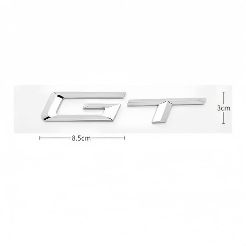 Logo chromé ABS 3D X3 X5 X6 GT, Badge de coffre de voiture, autocollant pour X5 E70 E53 F15 G05 X3 X5 X6 GT, accessoires Stikcer
