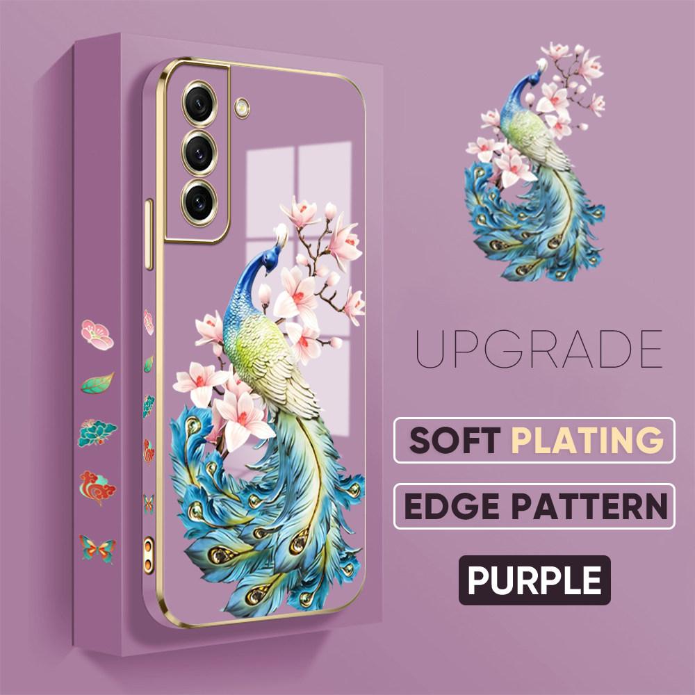 Modele de imprimare colorate Model cu margine pătrată Carcasă placată Carcasă telefon placată de lux Husă moale pentru iPhone Motorola Moto OnePlus Samsung