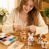 3D Beaded Animal Kit DIY Bead Set for Kids and Adults Animal Figures Educational Assembly Toy for and HandsOn Skills