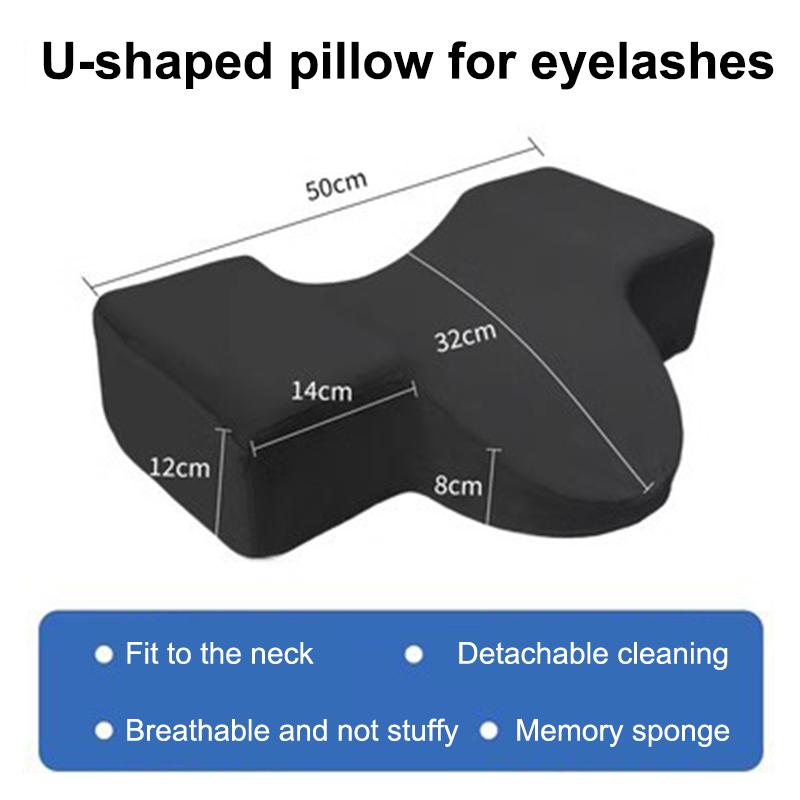 1Pcs Memory Pillows For Eyelash Extension Soft Lashes Pillow For Salon Or Sleeping Velvet Material Pillow Makeup Tools