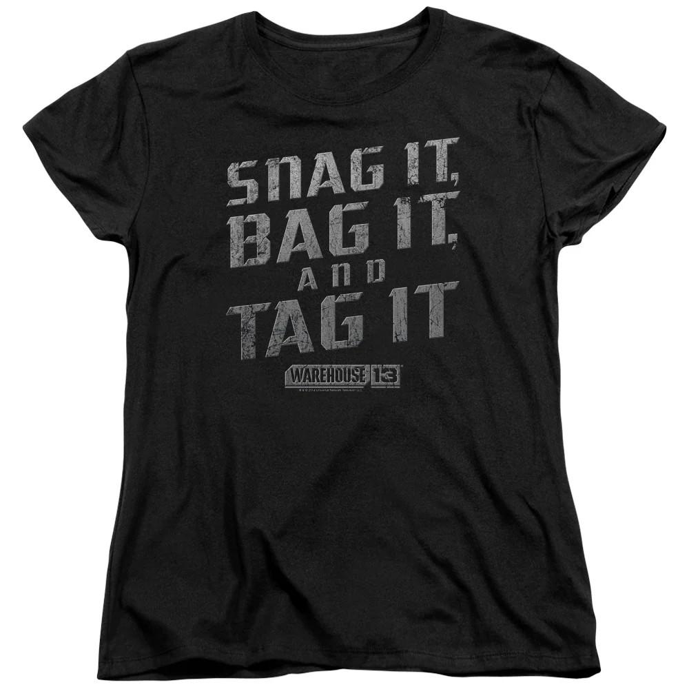 

Warehouse 13 Snag It Womens T Shirt Black XL