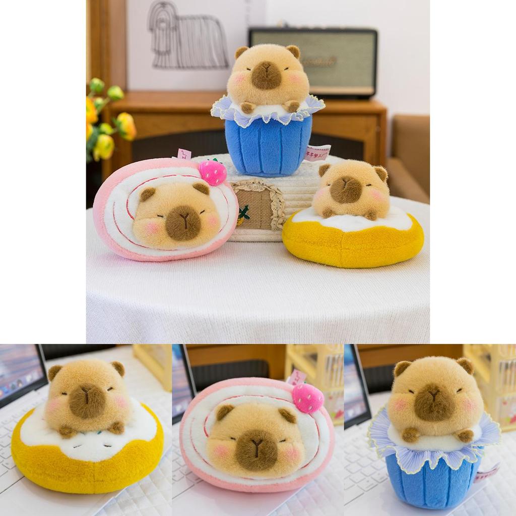 Cute Capybara Plush Toy With Pp Cotton Filling For Kids Room Decor