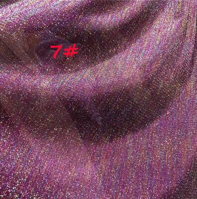 2 Yards Bastelbedarf Hintergrund Bühnenshow Kleidung Hochzeitsdekoration Zubehör Mehrfarbig Modekleid Lurex Glitzerstoff