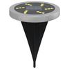 Solar Ground Lights with Ground Stake 4 Pcs Warm White