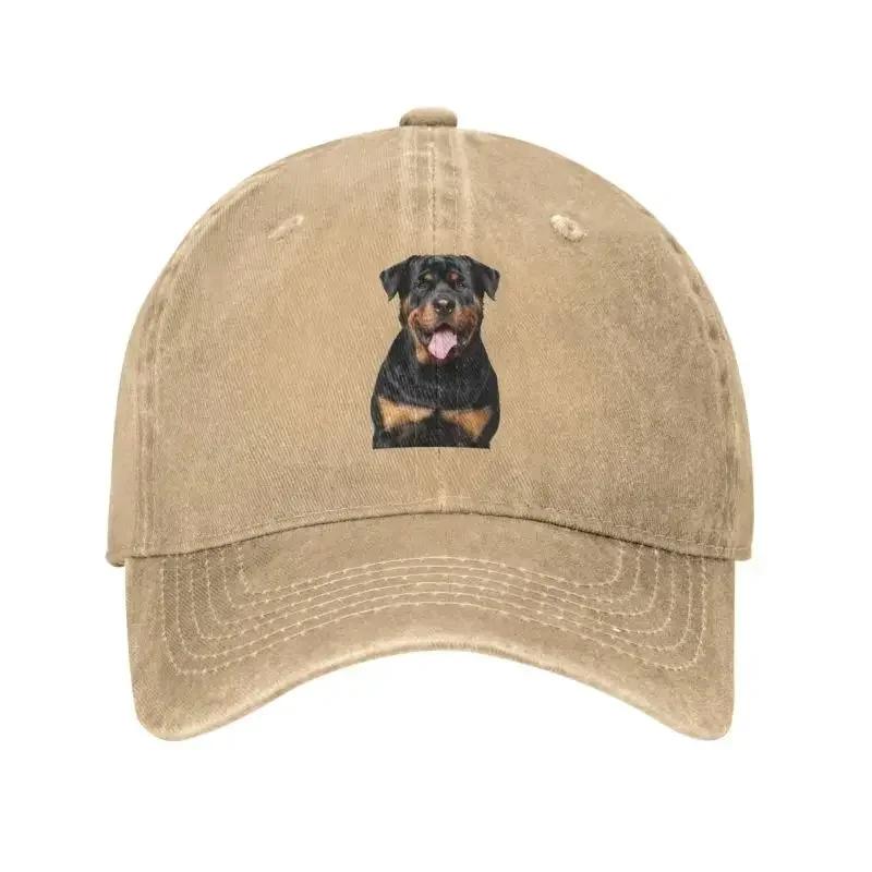 Модная хлопковая бейсболка с собакой ротвейлером для женщин и мужчин, персонализированная, регулируемая, взрослая, летняя adjustable