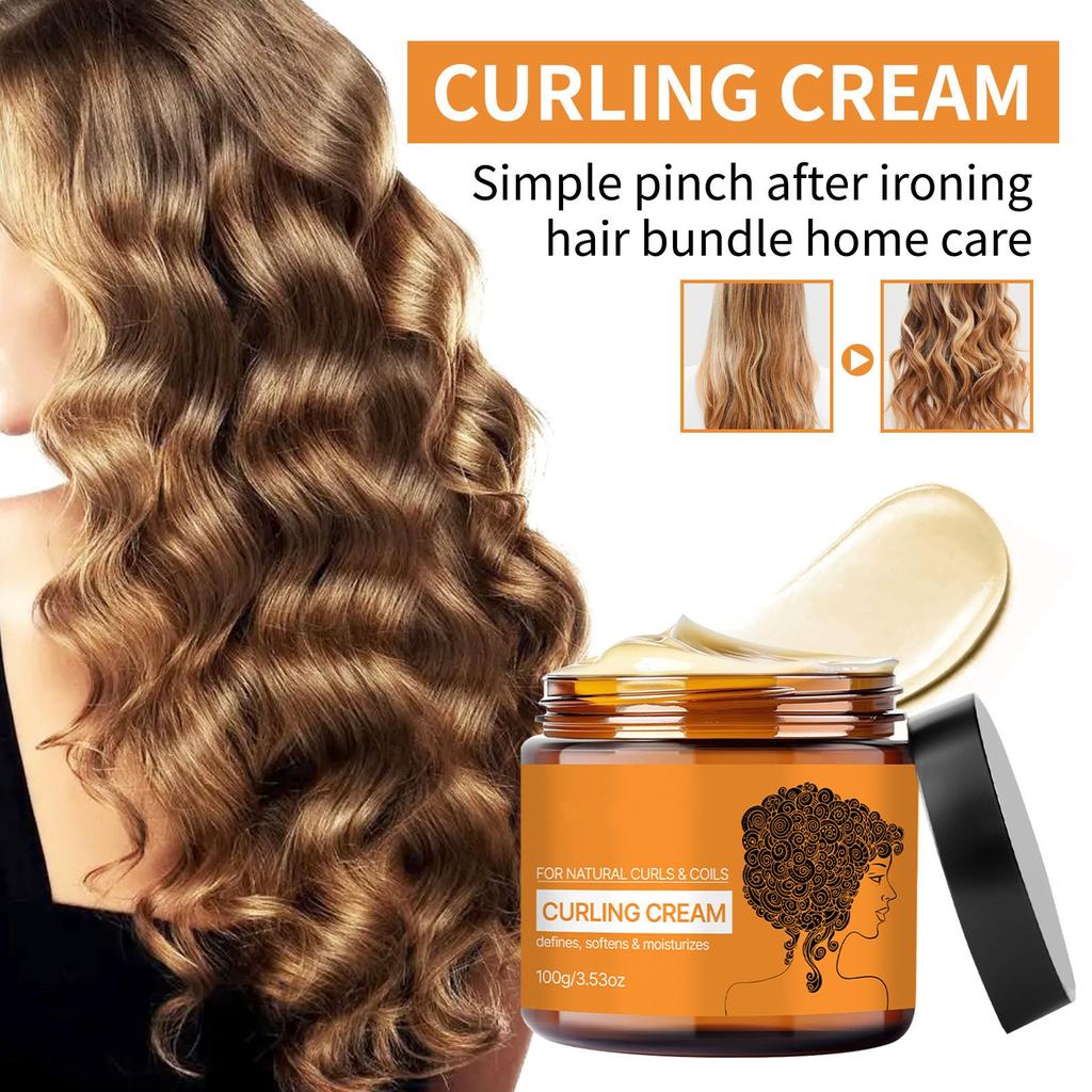 Curl Cream Natural Moisturizing Leave-In Conditioner Wave Elastic Styling Styling Elastin