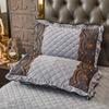 2pcs Crystal Velvet Pillowcase Solid Color Winter Warm Pillow Cases Decor Home Pillow Covers Bedding