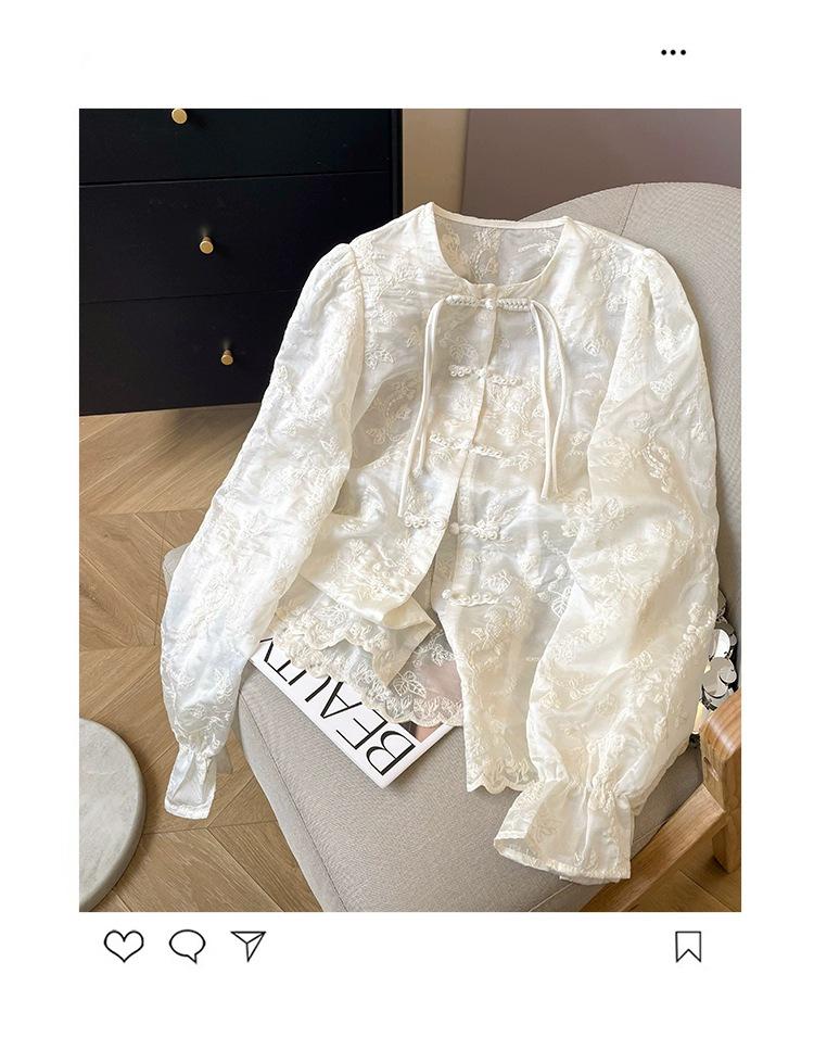 

Autumn Sleeveless Chinese Frog Button Vest Set - Loose Fit, Age-Reducing Style. Large