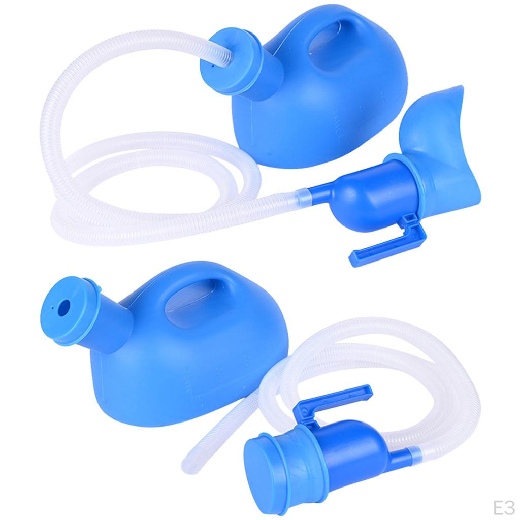2000ml Urinal Bottle ,with 1.6M Hose Pee Emergency Toilet Reusable, Universal , Urgent Pot for Trip