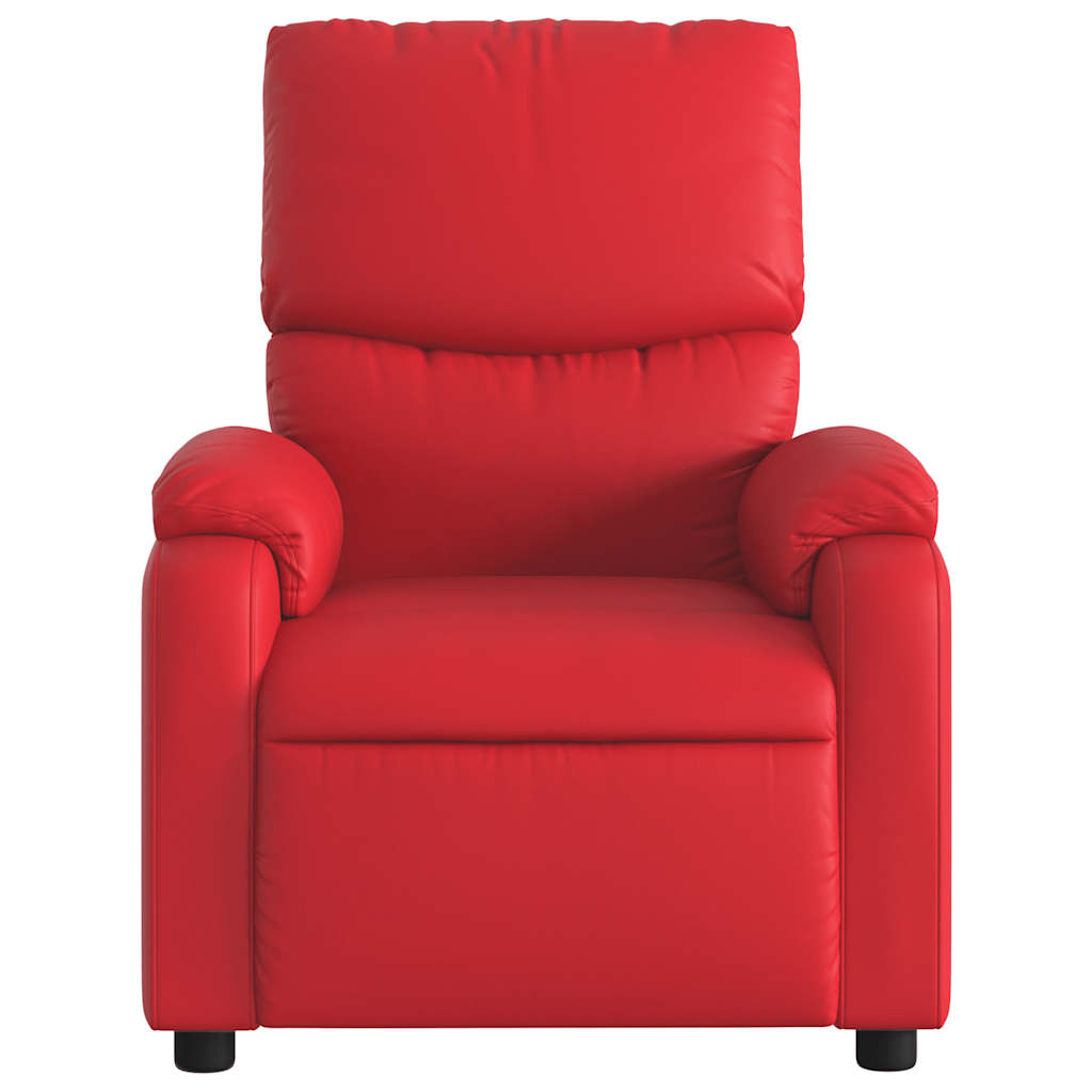 Vidaxl Foldable Massage Armchair, Red, Faux Leather