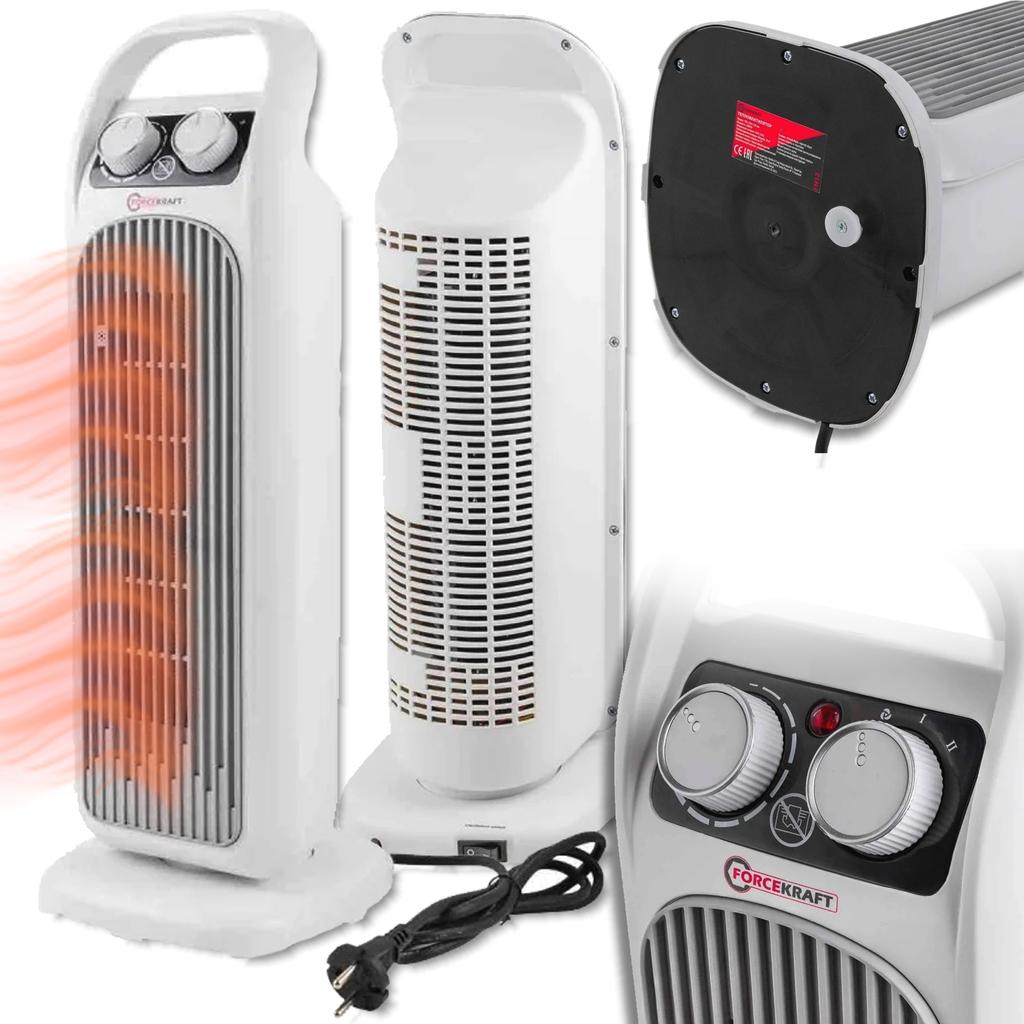 Fan heater, electric column thermostat, 2000W