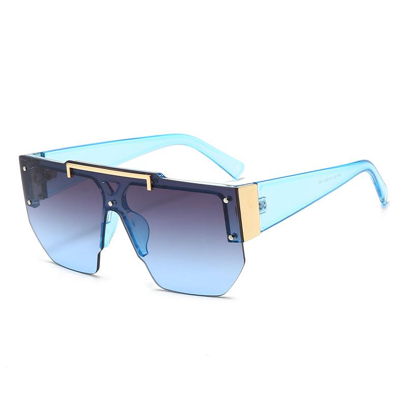 Fashion New One-piece Sun Glasses Rimless Frameless Men Women Cycling Sun protection square Sunglasses 2025