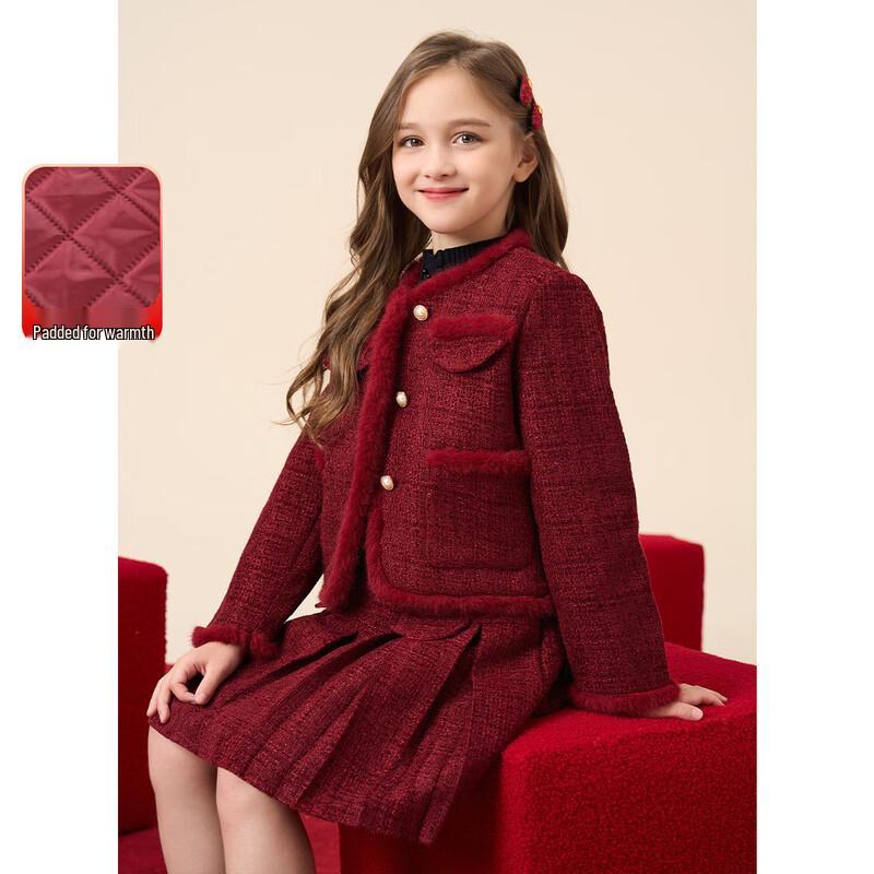 Monceau Girls  Padded Chinese Style New Year Two-Piece Set 130