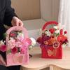 3Pcs/Set Butterfly Flower Box Carton Bouquet Wedding Party Decoration Flower Basket Gift Bag Valentine's Day Packaging Handheld