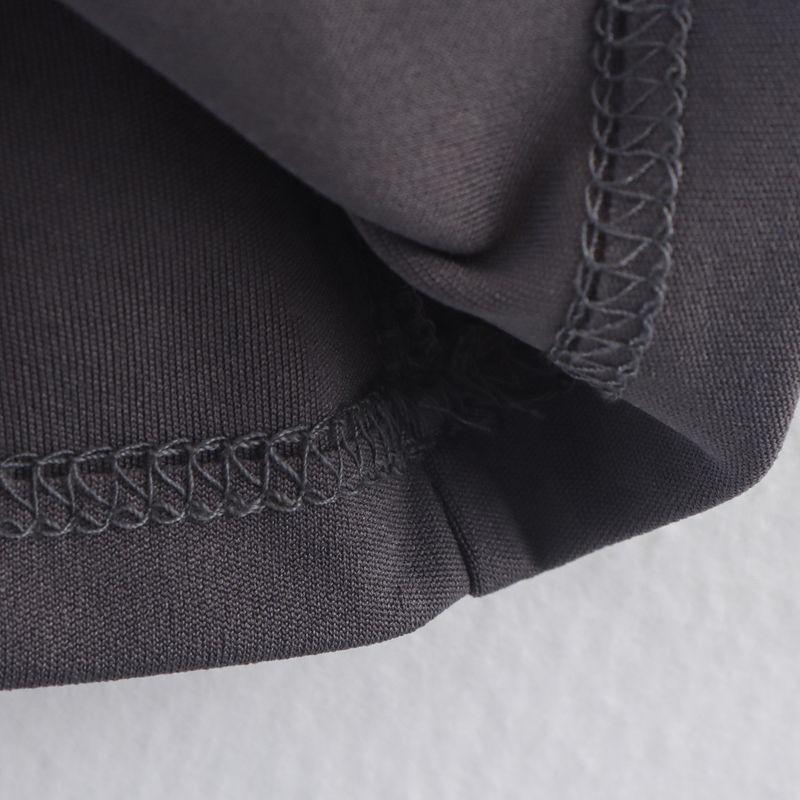 Kaslead New Women clothes Western Style Fashion Laminated Decorative Sleeve round Neck Short Sleeved T-shirt 4424154