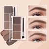 Three-color Eyebrow Powder Shadow Three-dimensional Eyebrow Shape Waterproof and Sweat-proof Natural Long-lasting Eyebrow Powder