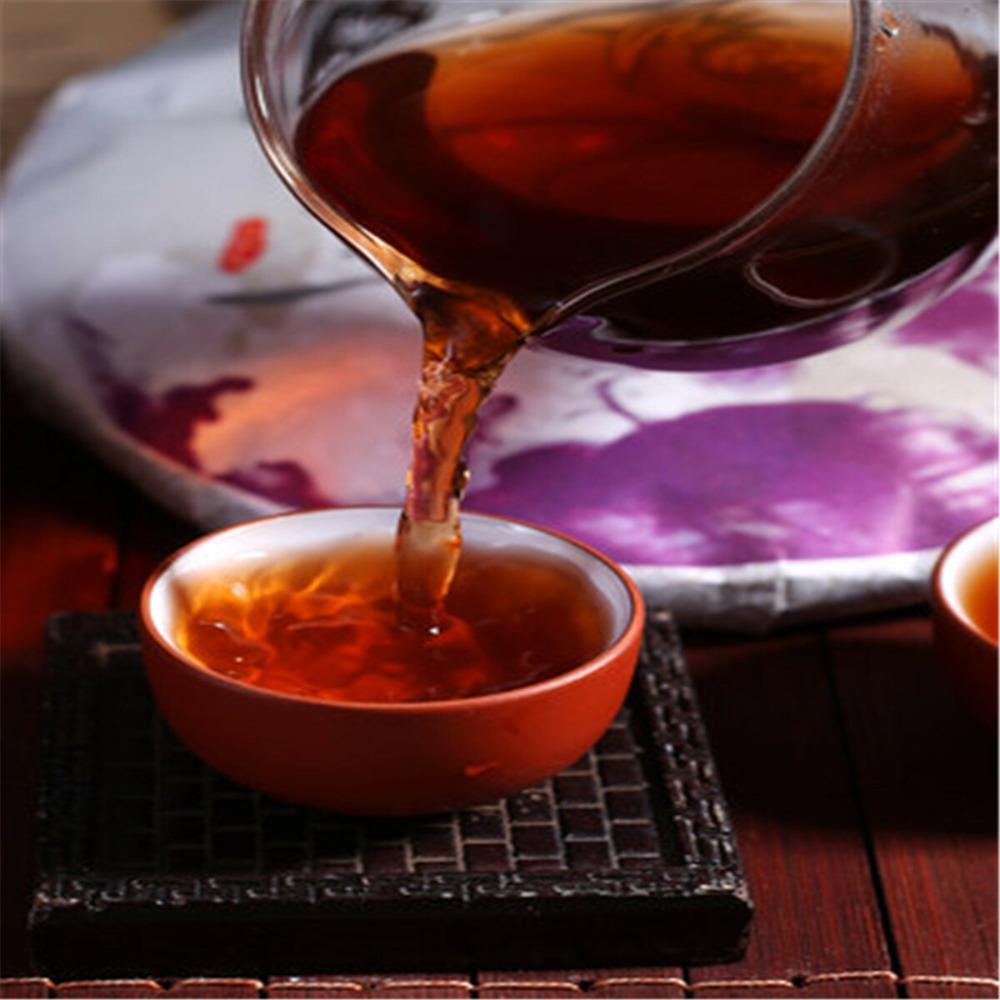 Pu Erh Ripe Tea Yunnan Purple Bud Old Tree Black Tea 357g