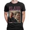 Awesome Klaus Mikaelson The Vampire Diaries T-Shirt Men O Neck Pure Cotton T Shirt Short Sleeve Tee Shirt Graphic Tops