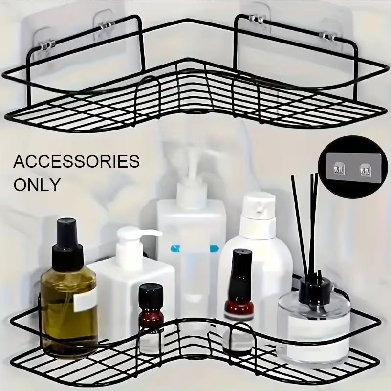10Pcs Self-adhesive Bathroom Hooks Transparent Double Clamp Hooks For Storing Bathtub Storage Baskets Shower Accessories